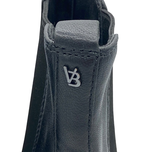 NWOB Veronica Beard Black Leeland Leather Chelsea Ankle Boots - Sz 10 - Picture 6 of 8